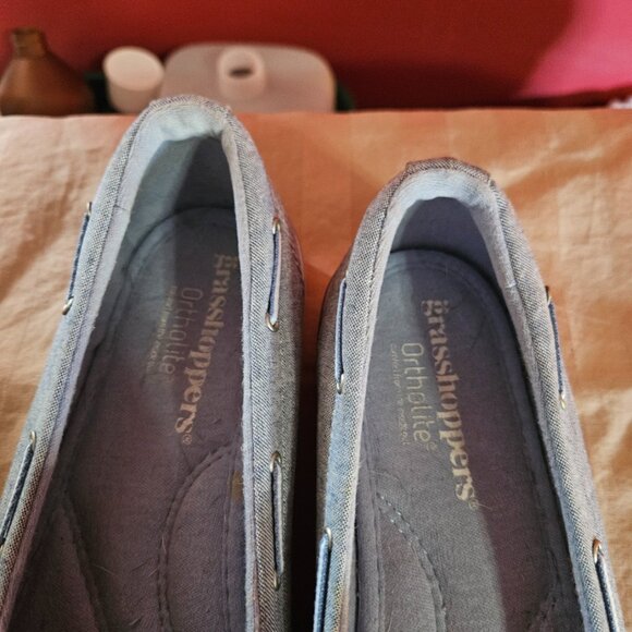 Blue Canvas Boat Shoes - Picture 4 of 4